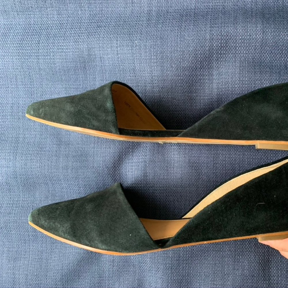 J Crew Suede Black Flats